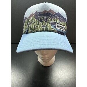 Simms Fishing Products  Snapback Hat Cap Blue/Purple Adjustable
